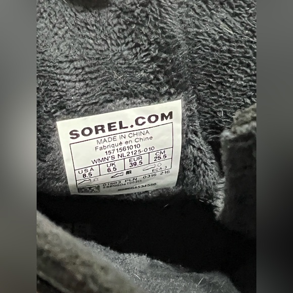 SOREL Women's Winter Fancy Lace II Mid Calf Leather Boots size 8.5 - Picture 6 of 10